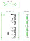 Doug Fleenor Design 1211-JBOX DMX Isolation Amplifier and Splitter in Junction Box, 1-Input, 11-Outputs