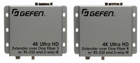 Gefen EXT-HDRS2IR-4K2K-1FO 4K Ultra HD Extender for HDMI over One Fiber with RS-232 and 2-Way IR