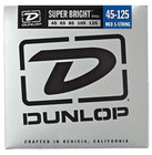Dunlop Manufacturing DBSBS45125 Super Bright Steel Bass Strings 5-String Medium Gauge Set - 45-125