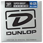 Dunlop Manufacturing DBSBN45125 Super Bright Nickel Wound Bass Strings 5-String Medium Gauge Set - 45-125