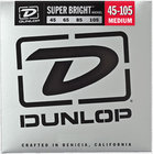 Dunlop Manufacturing DBSBN45105 Super Bright Nickel Wound Bass Strings 4-String Medium Gauge Set - 45-105