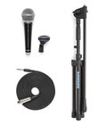 Samson VP10 Microphone Value Pack with R21, Clip, Boom Stand, and 18' XLR-F to 1/4" Male Cable