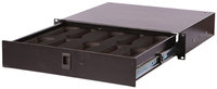 Gator GRW-DRWMIC10 WDRWMIC10 2RU Locking Rack Drawer with 10 Microphone Inserts