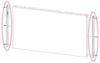 Philips Commercial EFK5583 Short Side (Left and Right) of 55" Edge Finishing Kit for 5588XL and 5588XH