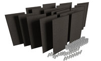 Auralex PPK2-OBS ProPanel ProKit-2 Acoustic Panel Room Treatment System in Obsidian