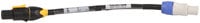 Lex A5024 1 ft PowerCon Gray to True1 Adapter