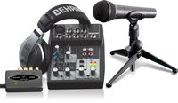 Behringer PODCASTSTUDIO-USB PODCASTUDIO USB Podcasting Bundle with USB Audio Interface, Mixer, Microphone and Headphones