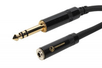Elite Core SFP-110T3.5MM 10 ft 1/4" TRS Male to 1/8" TRS Female Cable with Neutrik YS Connectors