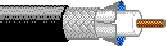 Belden 1855A-1000-GRAY 1000 ft of 23 AWG Coaxial Sub-Miniature RG-59/U Cable with Gray Jacket