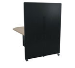 Middle Atlantic Products HUBTS-TOWER5-BKT 5ft High HUB Table System Tower, TLAM, Black
