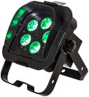 ADJ Flat Par QA5XS 5x 5W RGBA DMX LED Ultra Bright Low Profile Par with Snoot