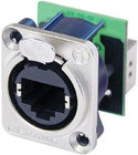 Neutrik NE8FDP RJ45 Ethernet Female Panel Connector, Nickel