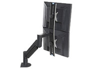 Argosy MONITOR-ARM-DS-D2W-B Dual Monitor Arm, Black, for Monitors That Are 9 - 21 lbs