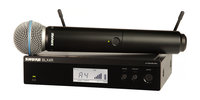 Shure BLX24R/B58-H9 Handheld Wireless System with BETA 58A Microphone Cartridge, H9: 512-542 MHz