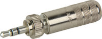 Caldwell Bennett S-35HDLNN 1/8" Locking Stereo Plug With Nickel Handle