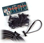 Bongo Ties D5-01-K Style-D "Obsidian" Bongo Ties 10-Pack