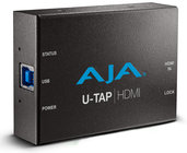 AJA Video Systems Inc U-TAP HDMI HD/SD USB 3.0 Capture Device with HDMI Input