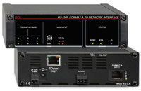 RDL RU-FNP Network Interface, 1 Format A, 1 Balance Line Aux Input, Dante Output, PoE