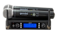 Gemini UHF-6200M Dual Channel Wireless System w/ 2 Handheld Transmitters, 512-537.5 MHz Range