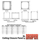 Draper 300291  Ceiling Closure Panel for Scissor Lift SL4-12