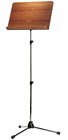 K&M 11841-KM 11841 Orchestra Music Stand Chrome Stand with Walnut Wooden Desk