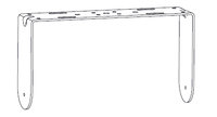Community IUB2082W U-bracket for IC6-2082 For Indoor Use, White