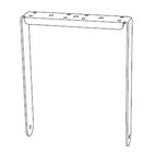 Community IVY2082W Vertical Yoke For IC6-2082 For Indoor Use, White