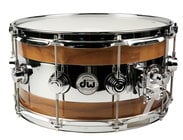 DW Collector's Series® 14"x7" Reverse Edge Walnut Snare Drum