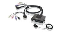 IOGEAR GCS982U 2-Port USB Dual-Link DVI Cable KVM Switch with Audio