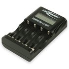 Ansmann 1001-0011-US Powerline 4 Light Battery Charger For up to 4 Micro AAA / Mignon AA Rechargeable Batteries or a USB Device