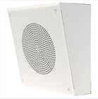 Quam SYSTEM-3-QUAM 8" Slanted Square Surface Wall-Mount Speaker, 25V/70V, White Powder Finish