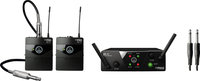 AKG MINI2INSTR-US25AB Dual-Channel Mini Wireless Instrument System with 2 Bodypack Transmitters, AB Band