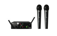 AKG MINI2VOC-US25AB Dual-Channel Mini Wireless Vocal System with Two Handheld Microphones, AB Band