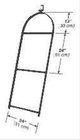 Altman 263-ALTMAN 3 Rung Ladder with 510-HD Heavy Duty Pipe Clamp
