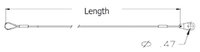 Allen SC-188-48-SS Safety Cable