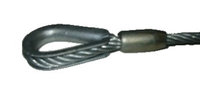 ATM 1/4X1.5 1/4" x 18" Wire Rope Assembly