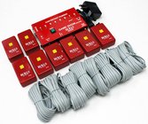 Rolls GS76RL ow Game Show Controller with 8 Remotes, 8 Cords, and Carrying Case