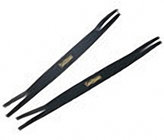 Sabian 61002 Pair of Leather Cymbal Straps in Black/ Gold