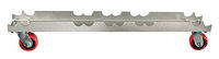 The Light Source MTD20.5/2-12/3 Mega-Truss Dolly for Two 20.5" or Three 12" Truss (41" Long) in Silver