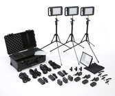 Litepanels Lykos Bi-Color Flight Kit 3 Lykos BiColor LEDs with Battery Bundle and Pelican 1510 Custom Foam Case