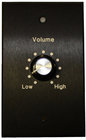 Stewart Audio WP-RVC-B 10k Ohm Potentiometer aluminum wall plate in black finish