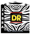 DR Strings ZAE-11 Medium-Light ZEBRA Nickel-Plated Steel/RARE Phosphor Bronze Acoustic/Electric Guitar Strings