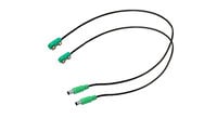 BBE SUPA-VINTAGE-TYPE 2-Pack Supa-Charger Power Supply Cables for Vintage Pedals in Green