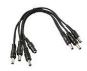 EBS DC-6/90 1 to 6 9V AC Split Adapter Cable with Right Angle Connectors