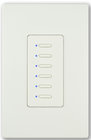 Interactive Technologies ST-UD5-CW-NL  Ultra Series Digital 2-Wire 5-Button Network Station in White, No LED