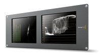 Blackmagic Design HDL-SMTWSCOPEDUO4K2 SmartScope Duo 4K Dual 8" 3RU SDI/HD-SDI/3G-SDI/6G-SDI 4K Monitors with Built in Scopes