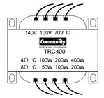 Biamp TRC400 Line Transformer for 70V, 100V and 140V, 400W