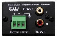 Rolls DB226 Stereo Line to Balanced Mono Converter