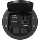 FSR T3-DV2S-2B-BLK T3 Series 3.5” Table Box with 1 HDMI, 2 LEDs, 2 Data, 1 AC