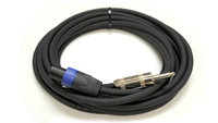 Whirlwind SK250G12 Speaker Cable, 12 Gauge, NL4 to Large Barrel 1/4" Connectors, 50 Ft